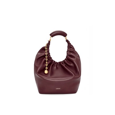 LOEWE MEDIUM SOFT NAPPA SHEEP LEATHER SQUEEZE BAG A914Q37X01 (34*33*13.5cm)